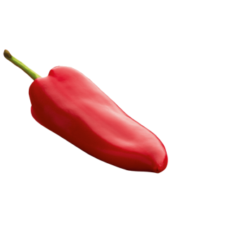 schwebender Paprika