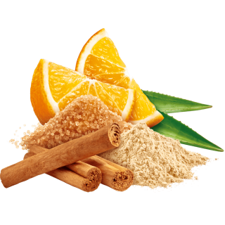 Zimt mit Orangen, Agaven und Zucker