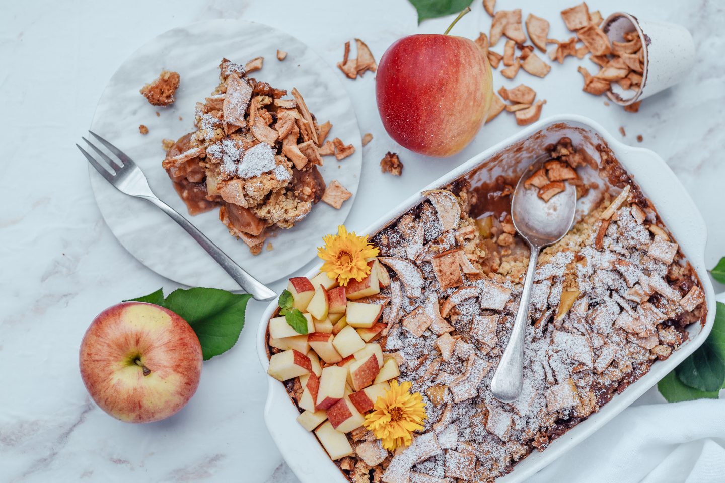 Apfel Crumble